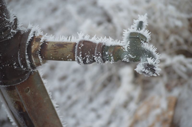 Frozen Water in Pipes